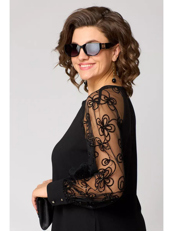 Barbara – Elegant Black Lace Dress