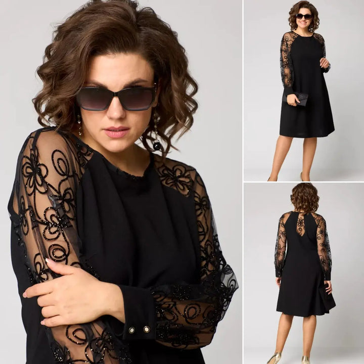 Barbara – Elegant Black Lace Dress