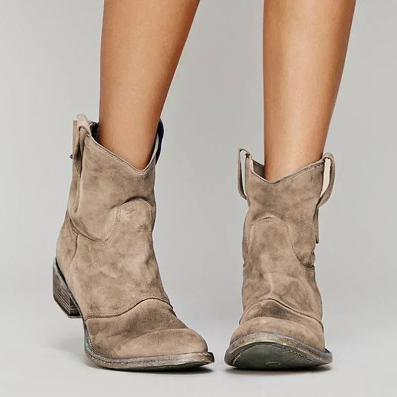 Rosalie™ - Vintage Cowboy Ankle Boots