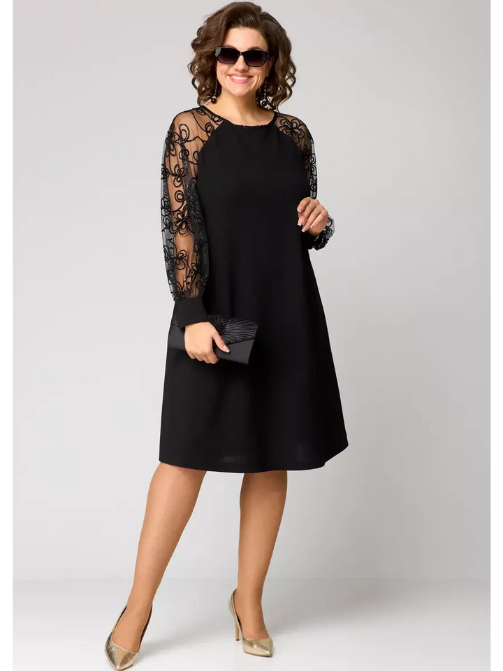 Barbara – Elegant Black Lace Dress