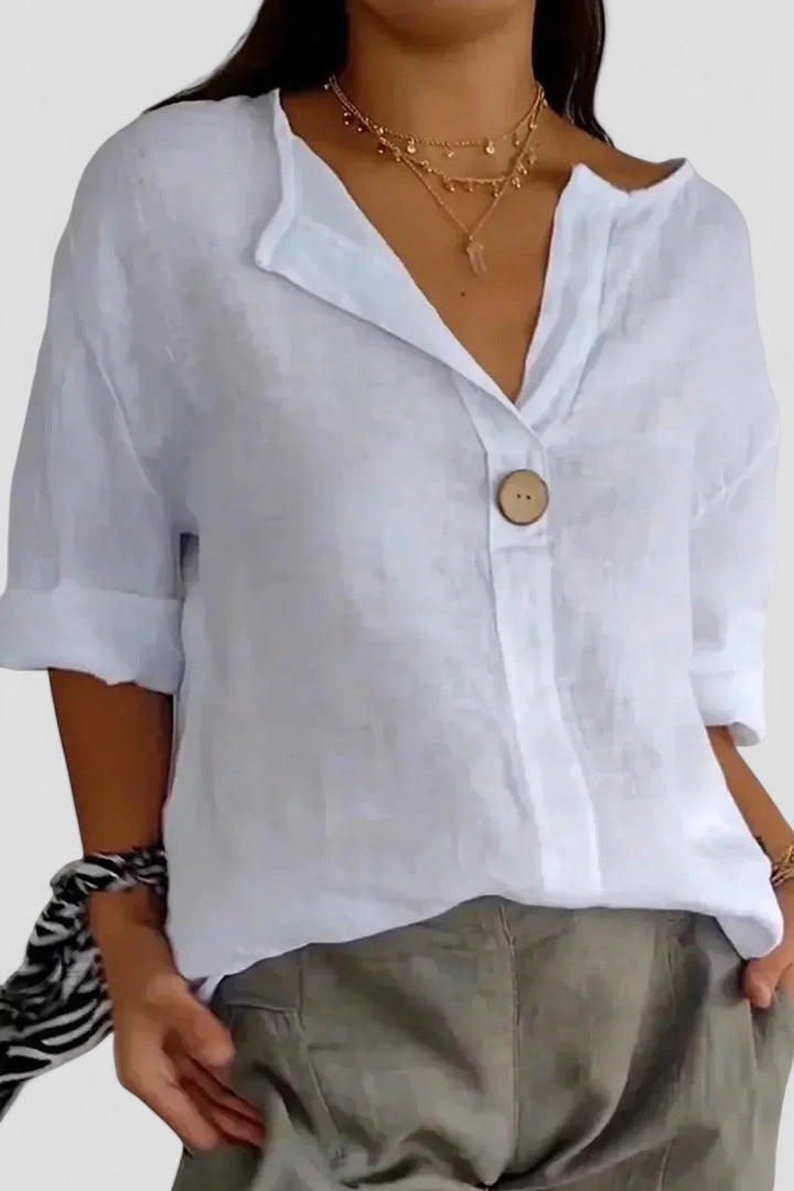 Zamma™ - Relaxed V-Neck Top